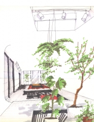 Clinton Hill Apartment Sketch 4