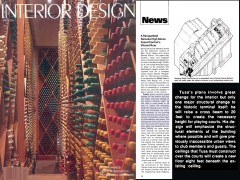 Interior Design Magazine Article (4/80) pg 40; Grand Central Racquetball Club