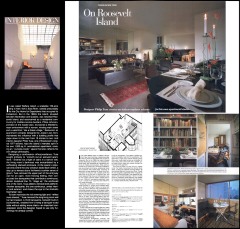 Interior Design Magazine Article (9/87) pg 274; Roosevelt Island Apartment