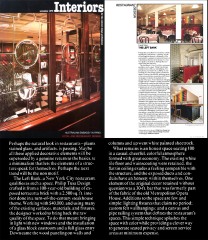 Interiors Article (11/78), page 91; The Left Bank Restaurant