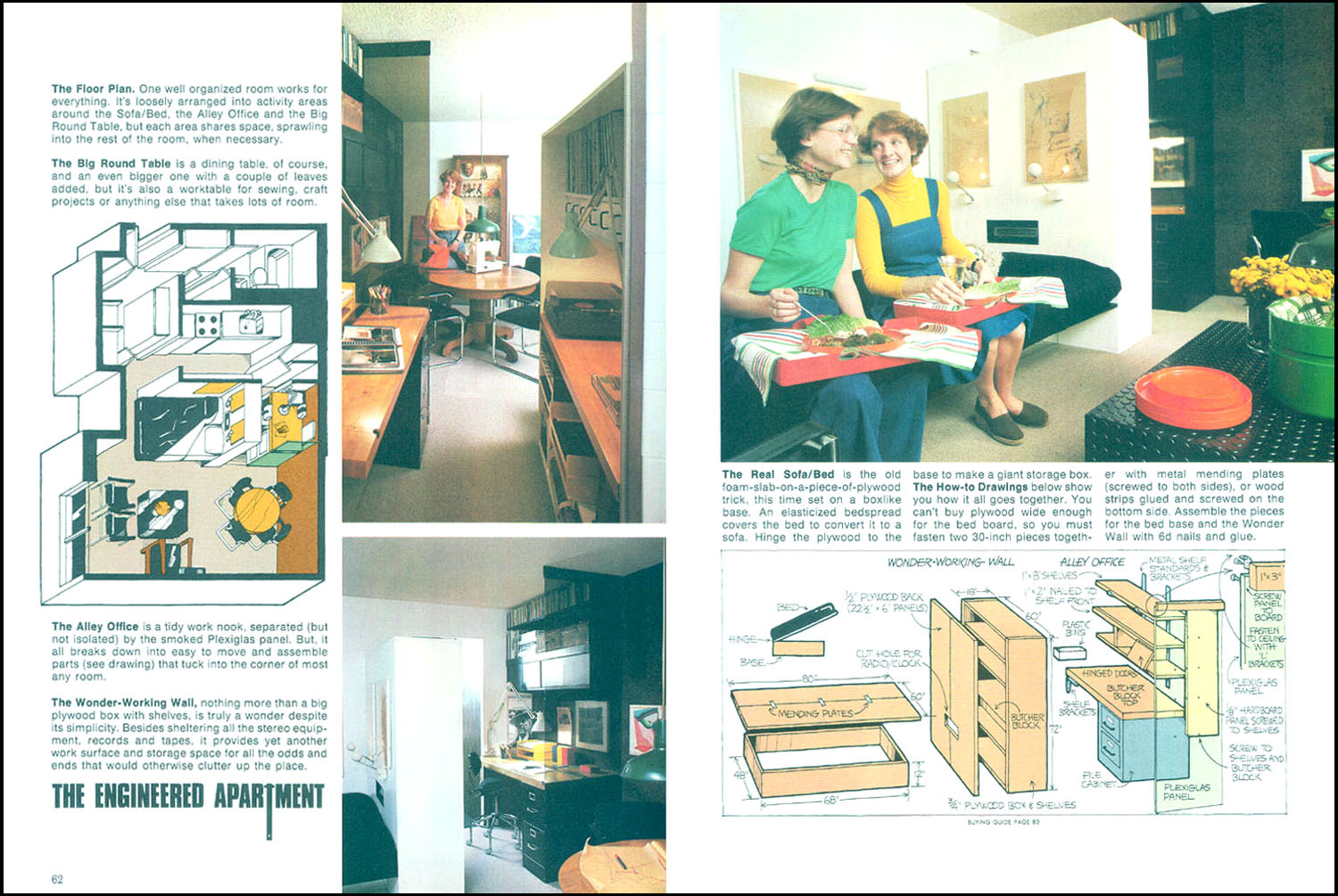 Apartment Life Magazine Article (5/76) Pgs.62+63; Photos: Bradley Olman
