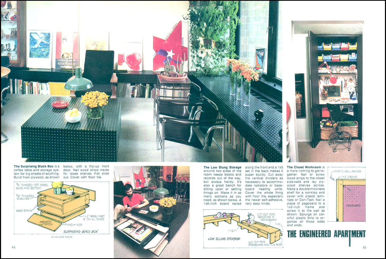 Apartment Life Magazine Article (5/76) Pgs.64+65; Photos: Bradley Olman